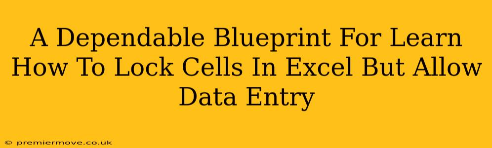 A Dependable Blueprint For Learn How To Lock Cells In Excel But Allow Data Entry