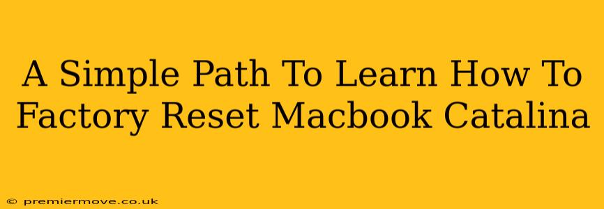 A Simple Path To Learn How To Factory Reset Macbook Catalina