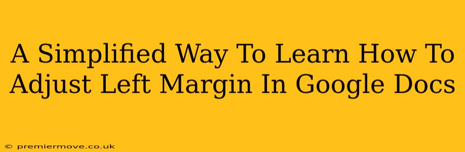 A Simplified Way To Learn How To Adjust Left Margin In Google Docs