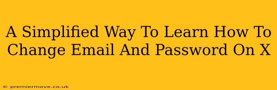 A Simplified Way To Learn How To Change Email And Password On X