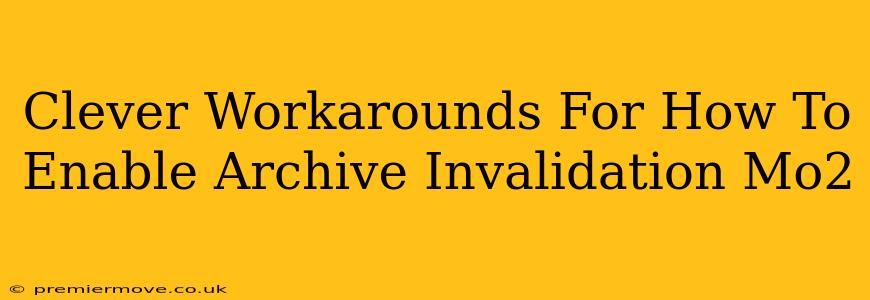 Clever Workarounds For How To Enable Archive Invalidation Mo2