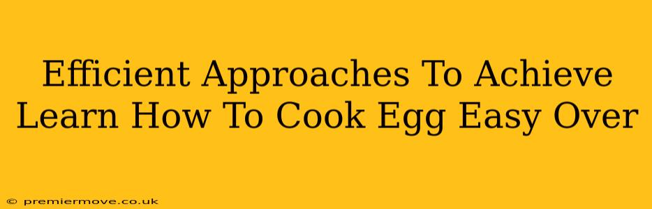 Efficient Approaches To Achieve Learn How To Cook Egg Easy Over