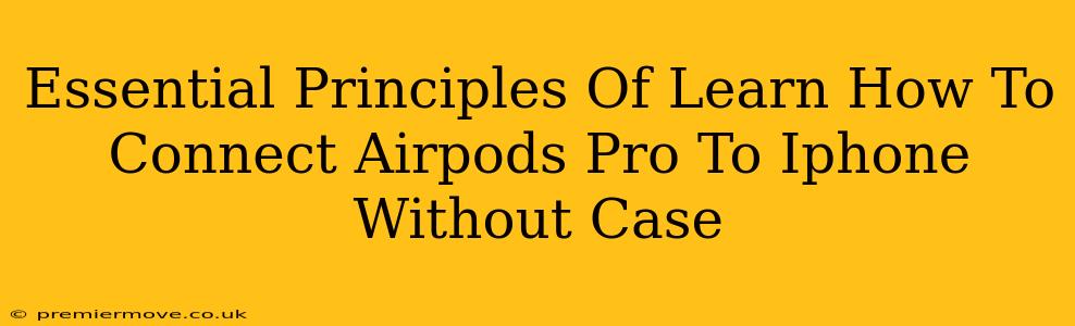 Essential Principles Of Learn How To Connect Airpods Pro To Iphone Without Case