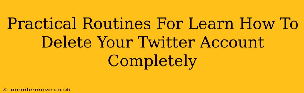 Practical Routines For Learn How To Delete Your Twitter Account Completely