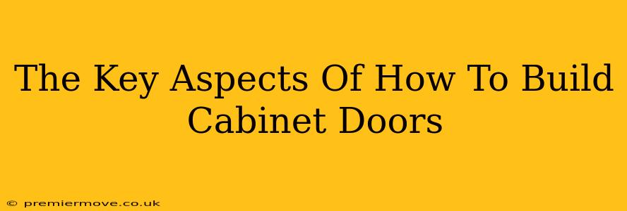 The Key Aspects Of How To Build Cabinet Doors