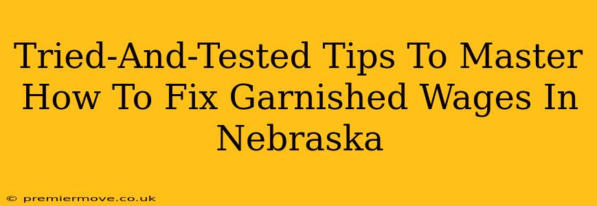 Tried-And-Tested Tips To Master How To Fix Garnished Wages In Nebraska